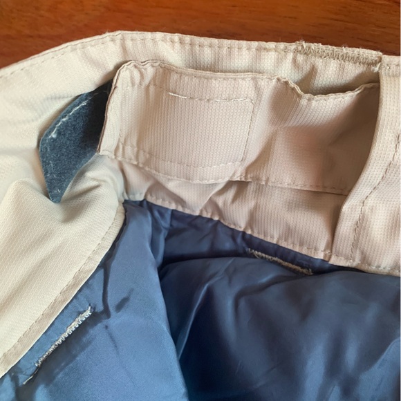 NWOT HISEA Beige and Blue Insulated Ski Snow Pants Size M Short - Picture 5 of 10